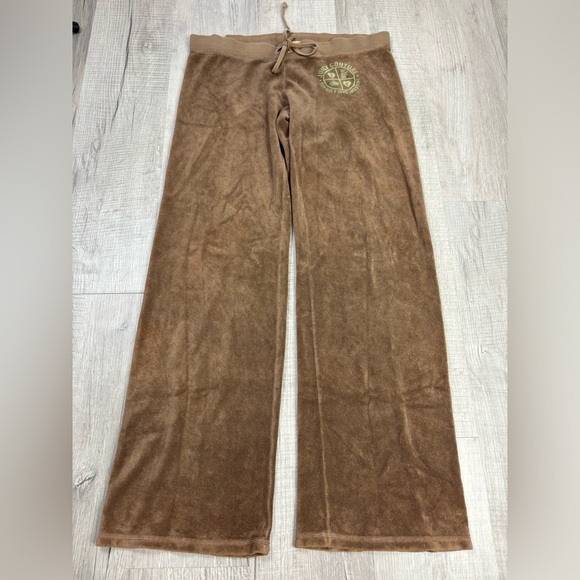 Juicy Couture Pants - VTG Y2K Juicy Couture Brown Track Pants Size Medium